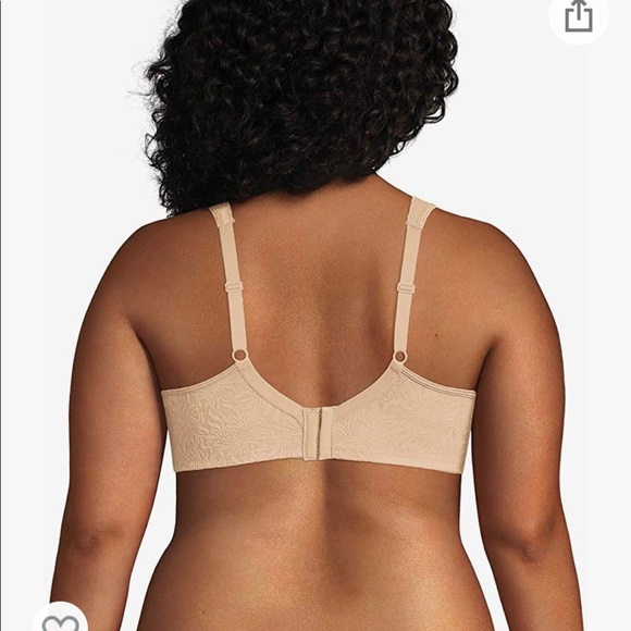 Playtex Women's Plus Size 18 Hour Seamless Smoothing Full Coverage Bra 38D Nude - Picture 3 of 8